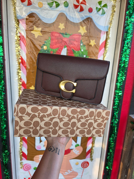 Co 1:1 tabb handbag with crossbody strap and box