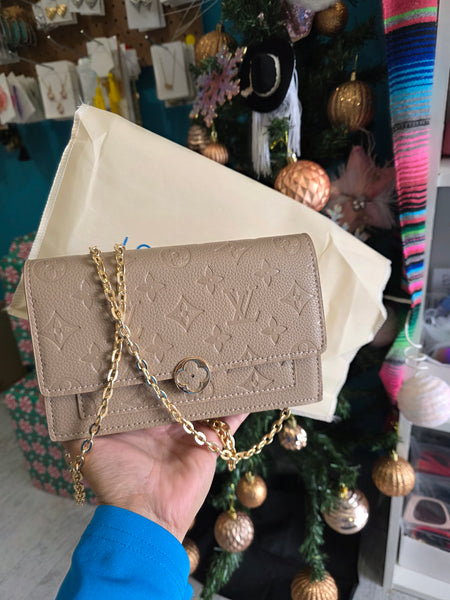 Lou nude monogram crossbody NO BOX