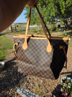 Lou never large tote squares with coin pouch NO BOX