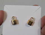 Lock branded Lou 18k plated studs & bracelet