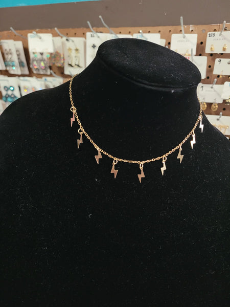 Thunder bolt necklace