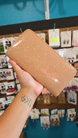 Lou charol wallet with box nude blush