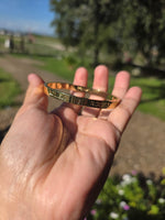 Rol 18k plated Branded bangel