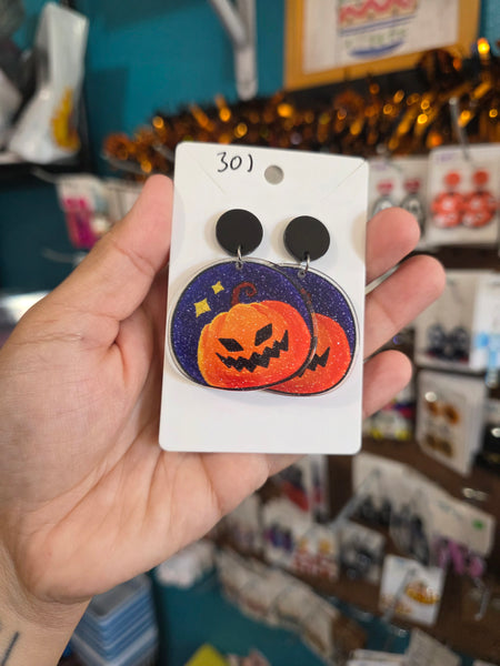 Pumpkin acrylic drops #301