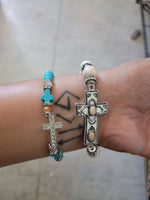 Western stretch cross bracelets