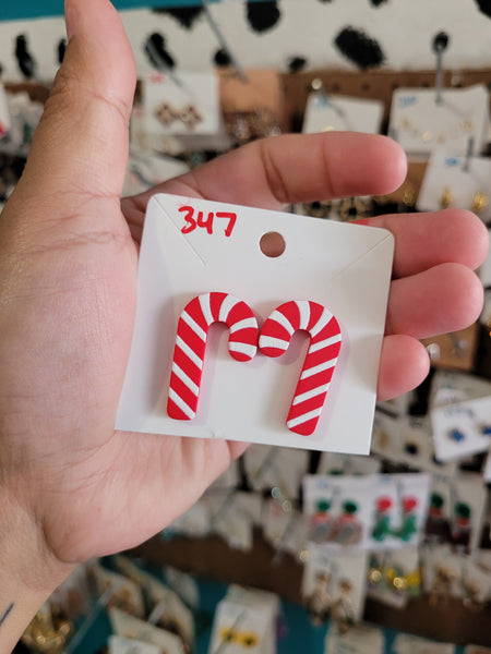 Candy cane studs
