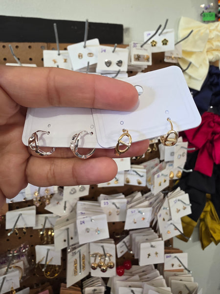 18k plated ChrisD huggies #39 #40