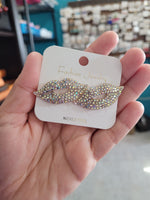Crystal AB lip studs #38