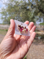3d pearl heart studs #49