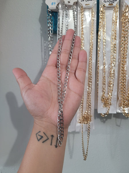 18k chain silver 22'