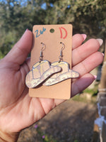 Cowboy sombrero wood dangels #263 #264 #265 #266