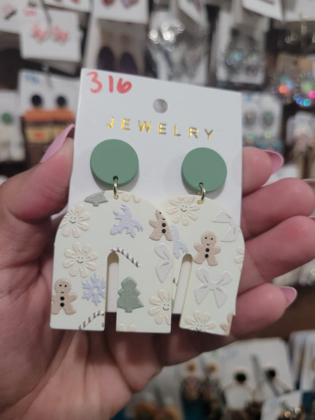 Christmas u drops green #316