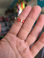 14k plated ojito heart ring ONE SIZE