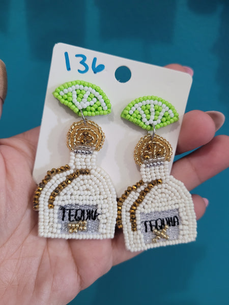 Tequila seed bead drops #136 #137
