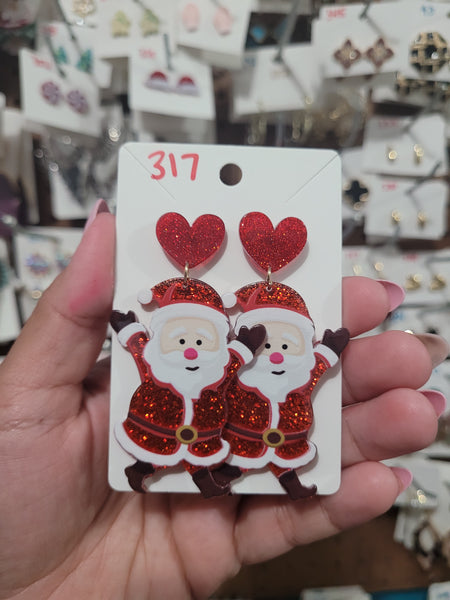 Santa heart drops #317