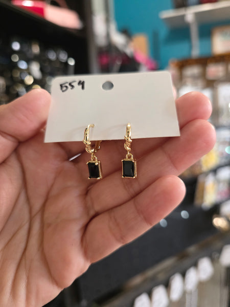 14k plated huggies #559