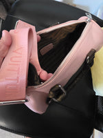 Lou speed blush/brown trim with crossbody strap