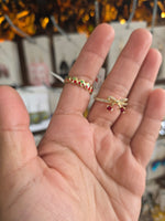 14k plated cherry rings