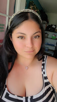 F inspired braided headband