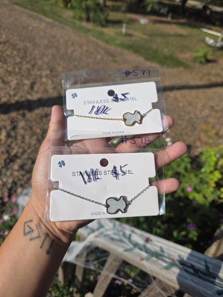 18k plated bear bracelet #577 #578