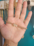 Elephant 14k gold plated adjustable bracelet