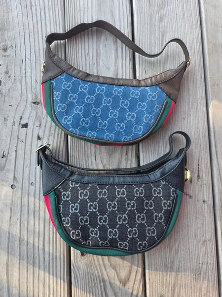 G mini denim bags (light and dark denim)