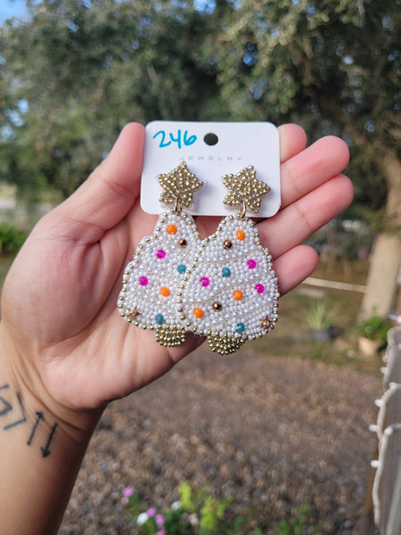 Seed bead christmas tree #246