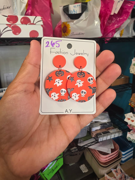 Polyclay round drops orange #265