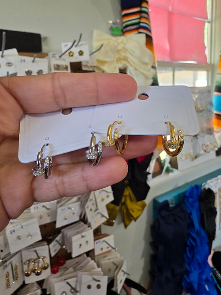 18k plated Cart huggies #37 #38