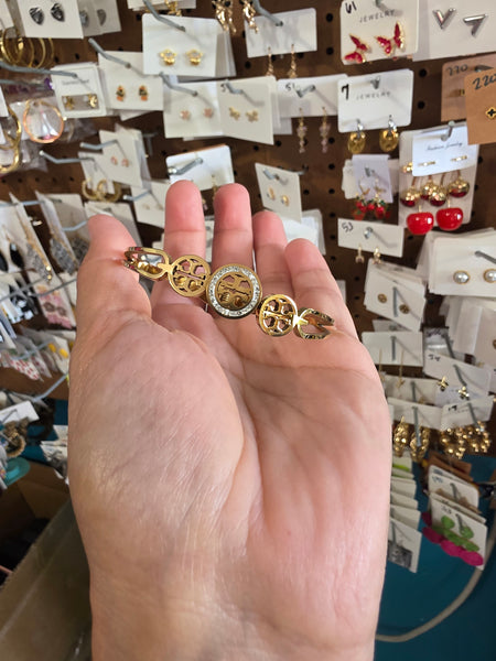 Tb 18k plated bangel