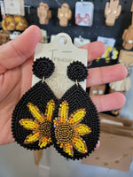 Beaded sunflowers